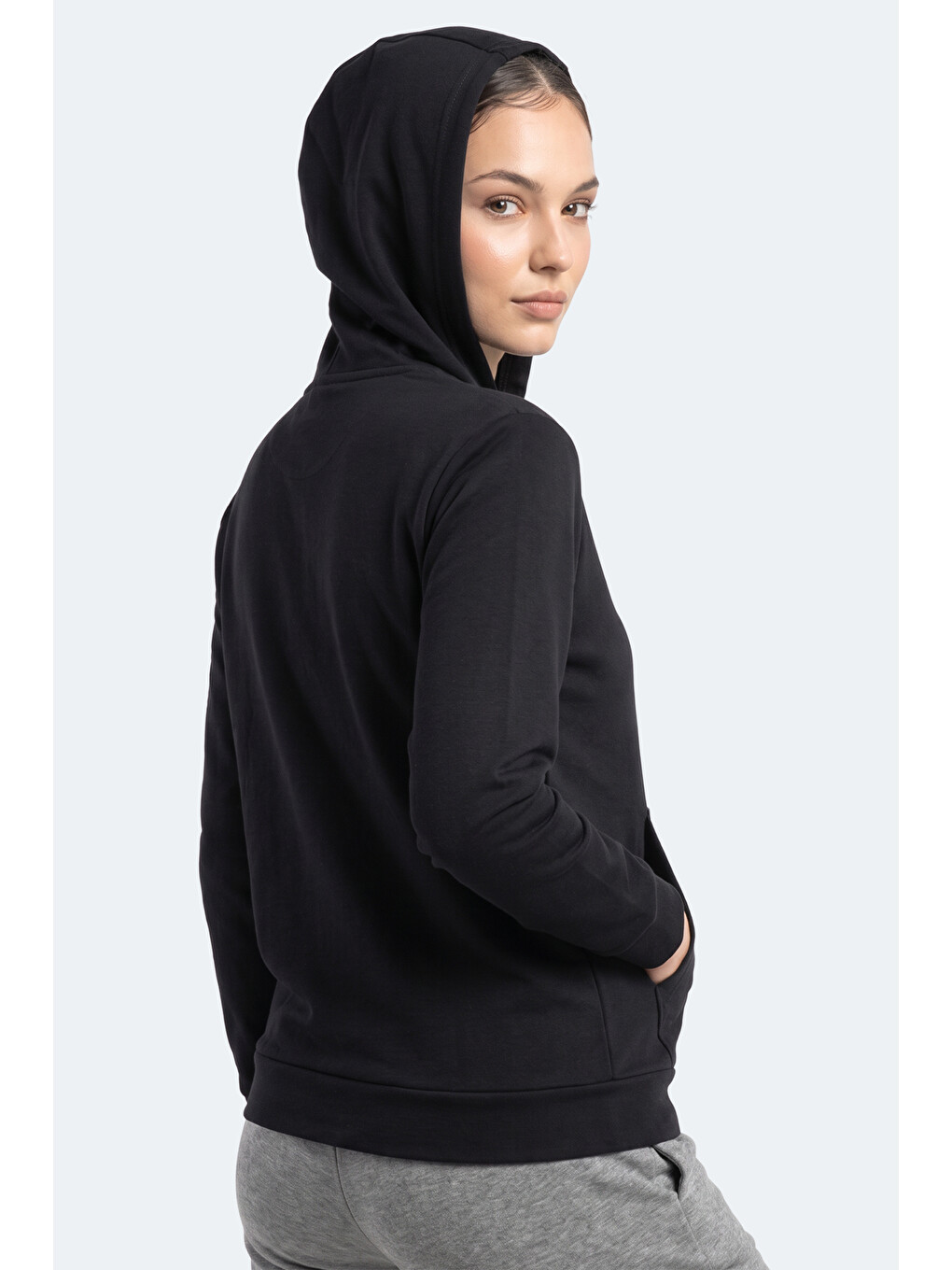 Sera I Kadın Fermuarlı Lacivert Sweatshırt-4
