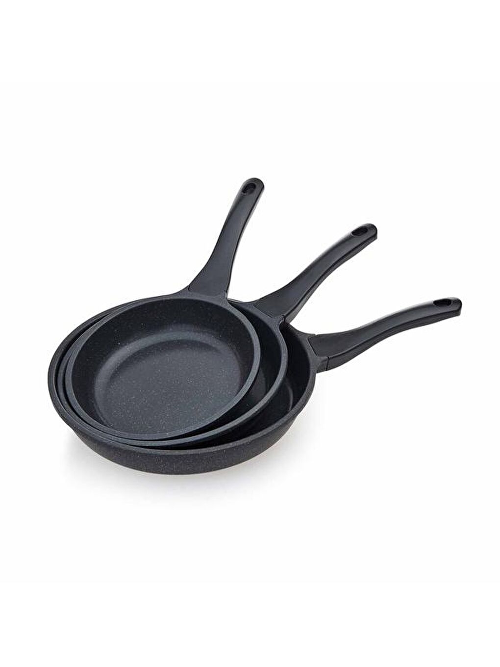 Gri 3'lü Granit Tava Seti - 20 cm + 24 cm + 28 cm-1