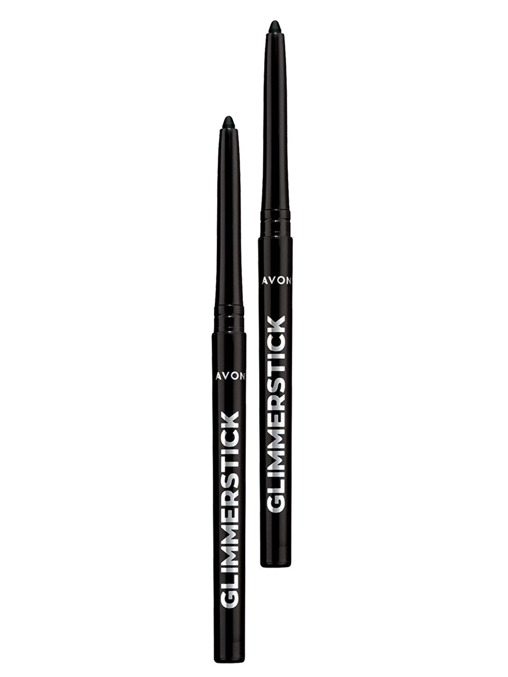 AVON Glimmersticks Asansörlü Açılıp Kapanabilen Göz Kalemi Blackest Black İkili Set