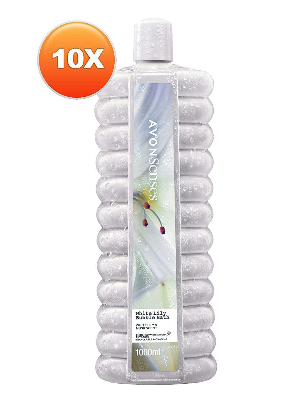 AVON Renksiz Zambak Banyo Köpüğü 1 Lt. Onlu Set - 1