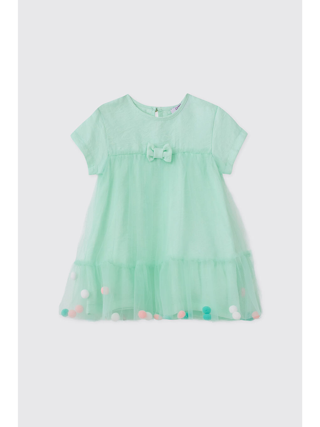 Yeşil Kız Bebek Mint Elbise