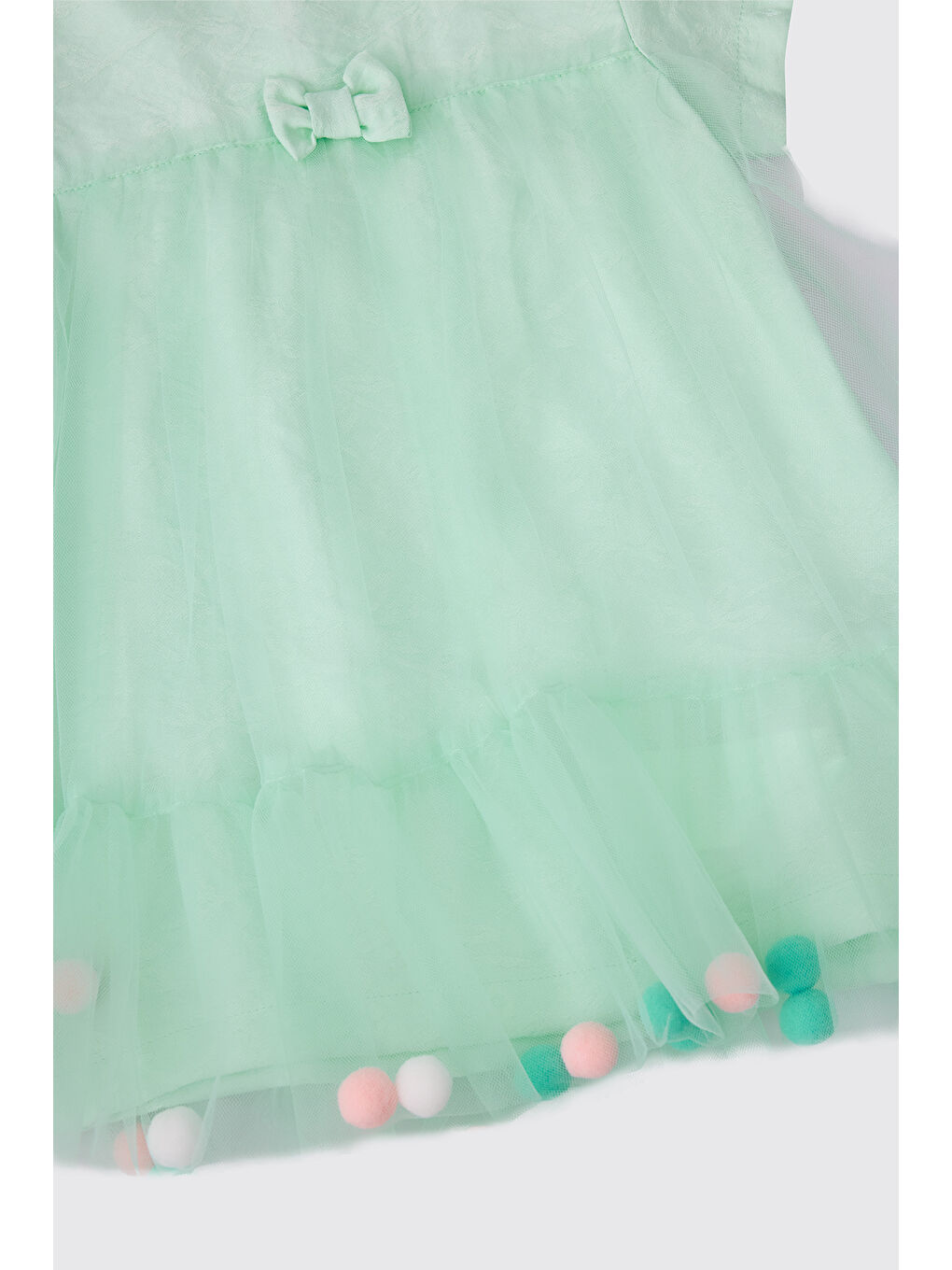 Yeşil Kız Bebek Mint Elbise-2