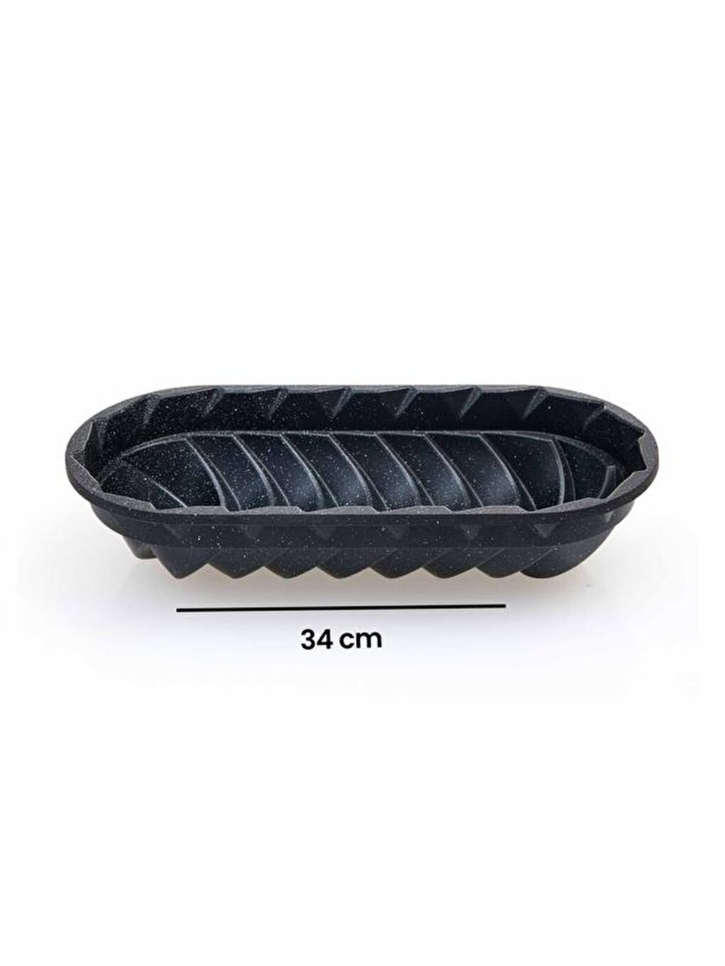 ThermoAD Gri Granit Baton Kek Kalıbı - 34 cm - 1