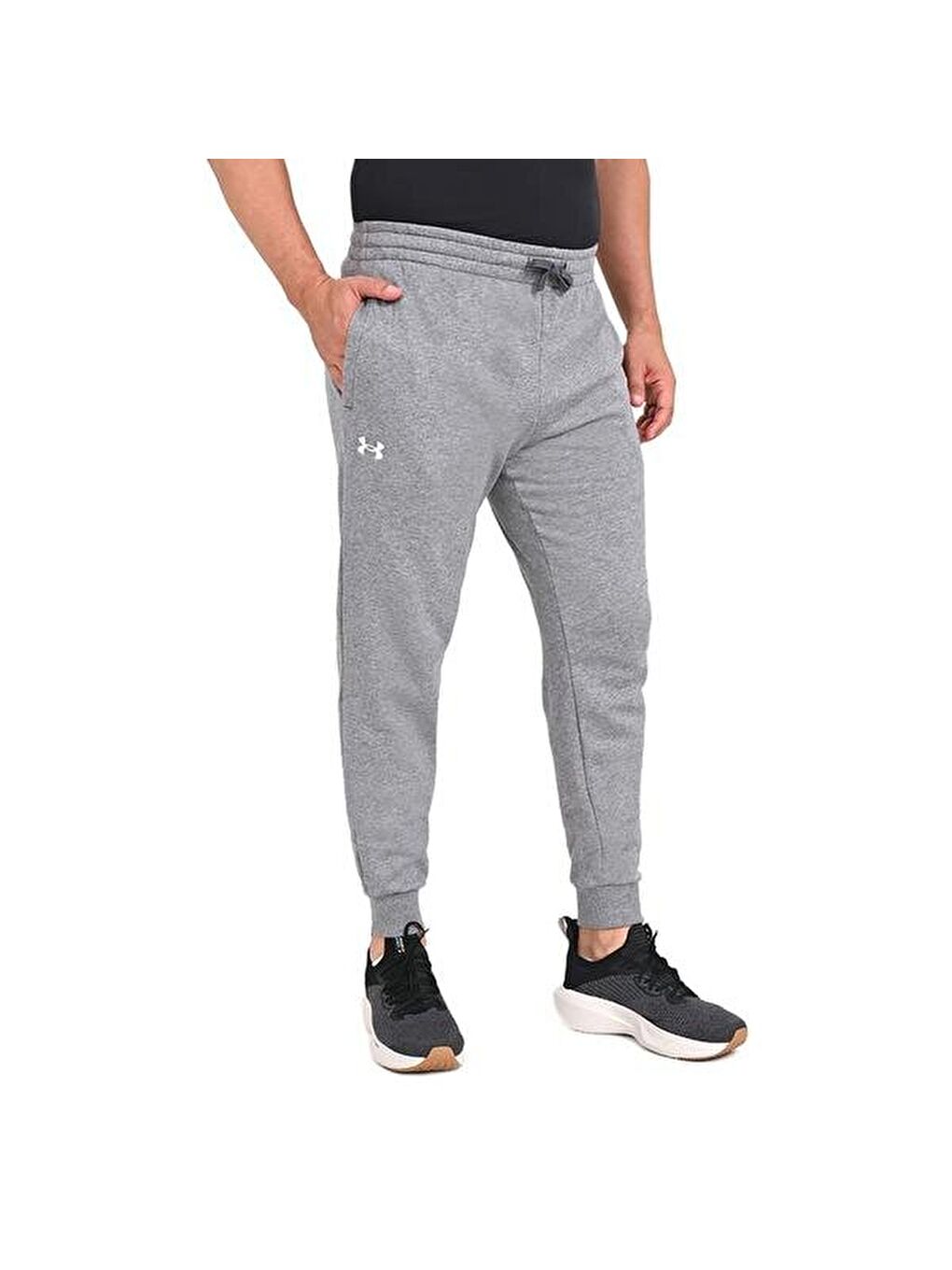 Rival Fleece Jogger Erkek Gri Eşofman Altı-4