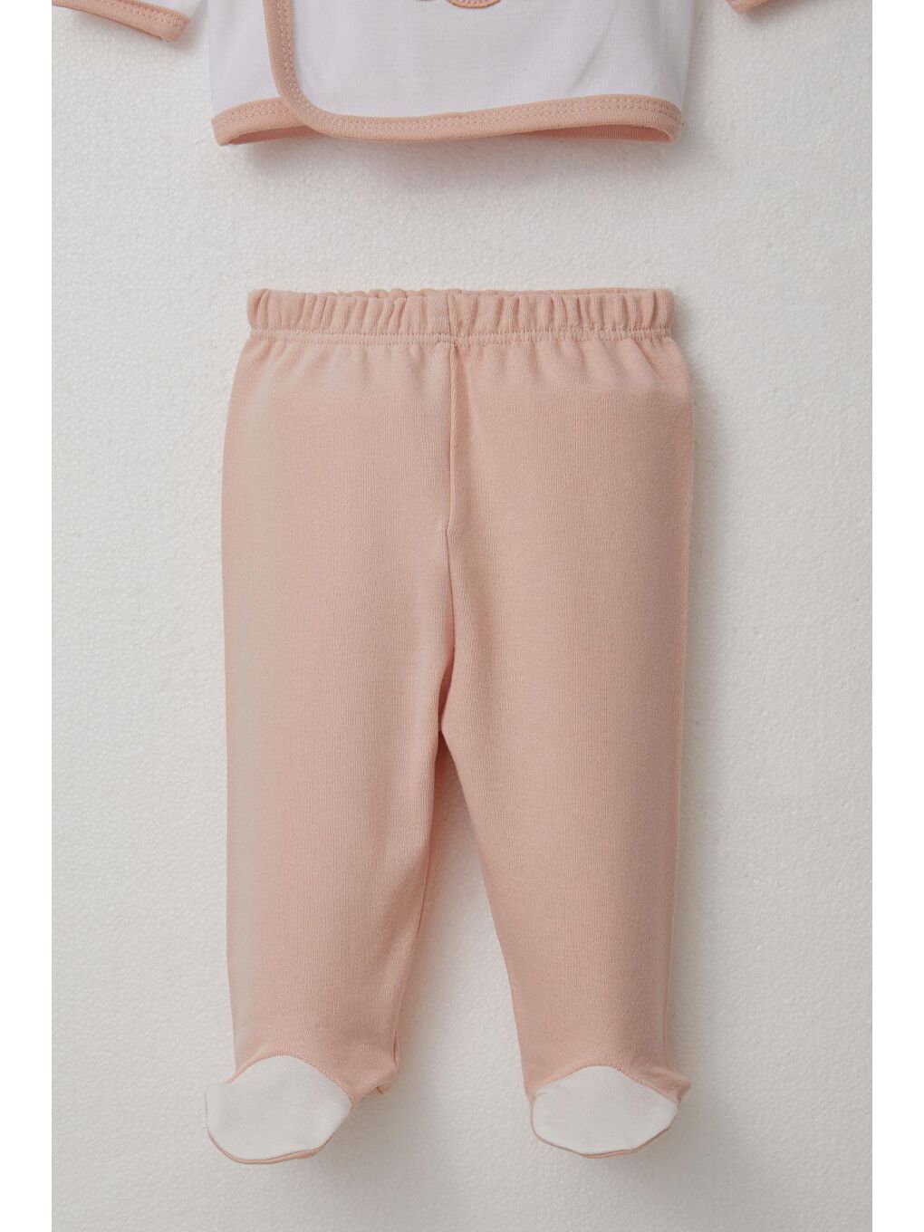 Kız Bebek Hastane Çıkışı 5 Li Sevimli Ayıcık Nakışlı Beyaz (0-3 Ay)-3