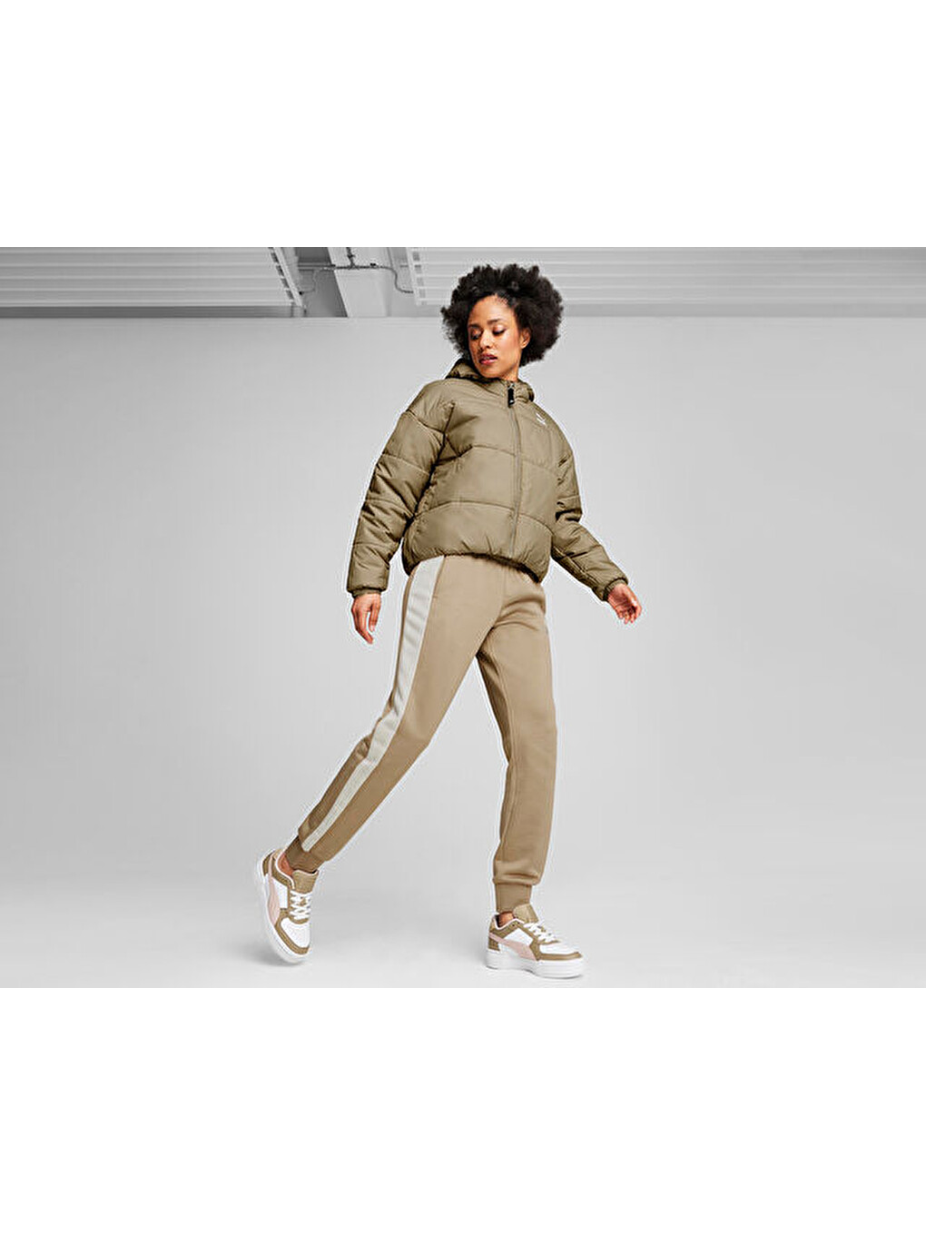 Classics Padded Jacket Kadın Günlük Mont 62169267 Kahverengi-2