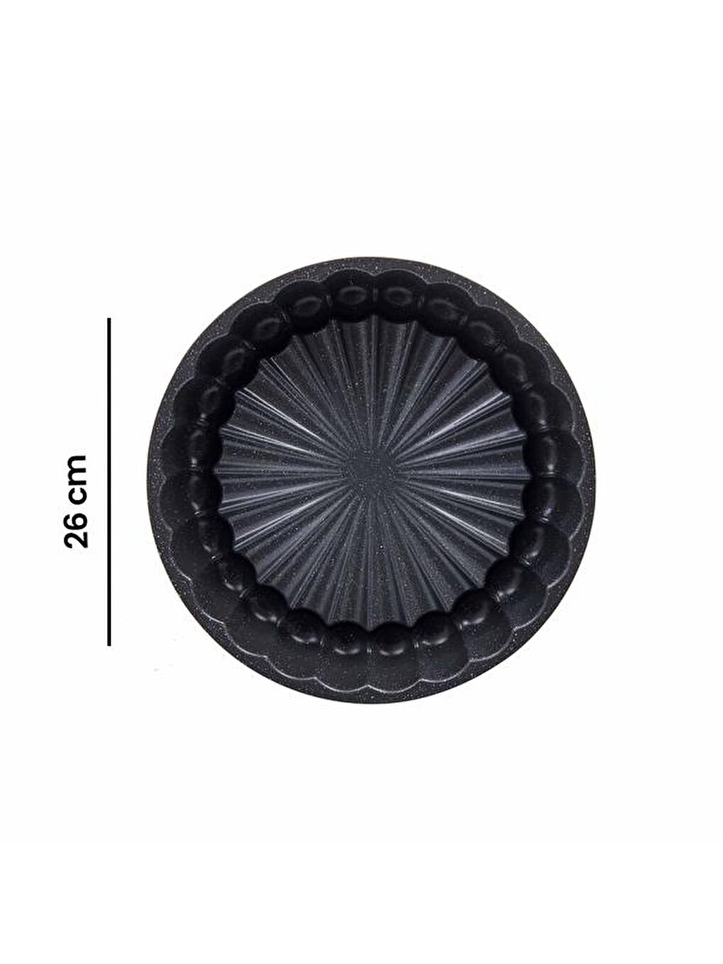 Gri Granit Tart Kalıbı - 26 cm-1