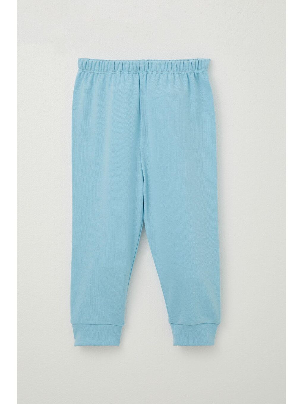 Erkek Bebek Zıbınlı 3 Lü Takım Sevimli Tavşancık Armalı Açık Mavi (4 Ay-1 Yaş)-1