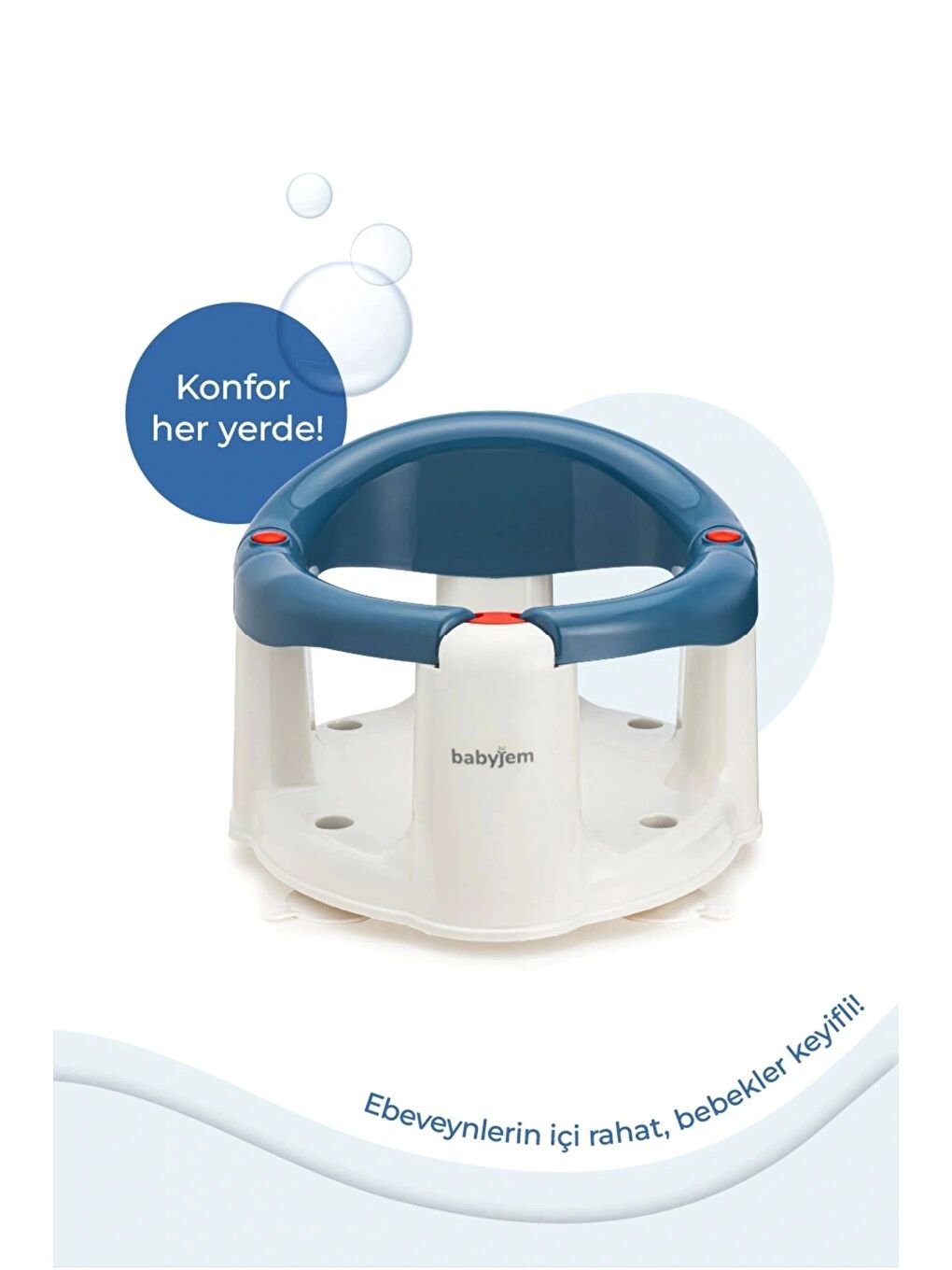 Önden Açılır Banyo & Mama Oturağı İndigo Mavi-4