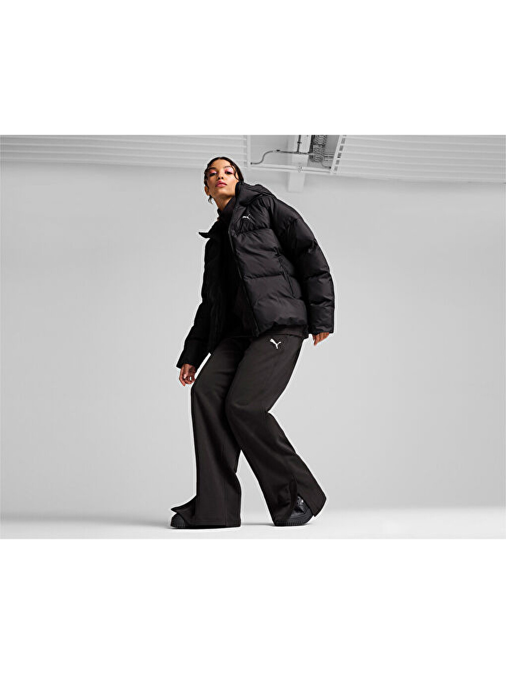 Poly Puffer Jacket Kadın Günlük Mont 62648901 Siyah-2