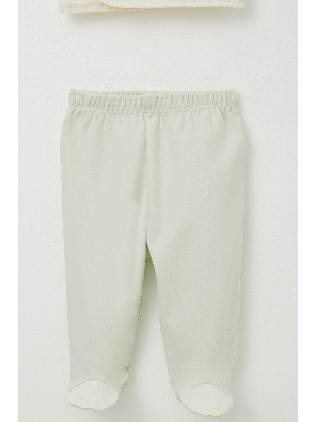 Ekru Kız Bebek Hastane Çıkışı 5 Li Tavşan Nakışlı & Çiçekli Krem (0-3 Ay)-3