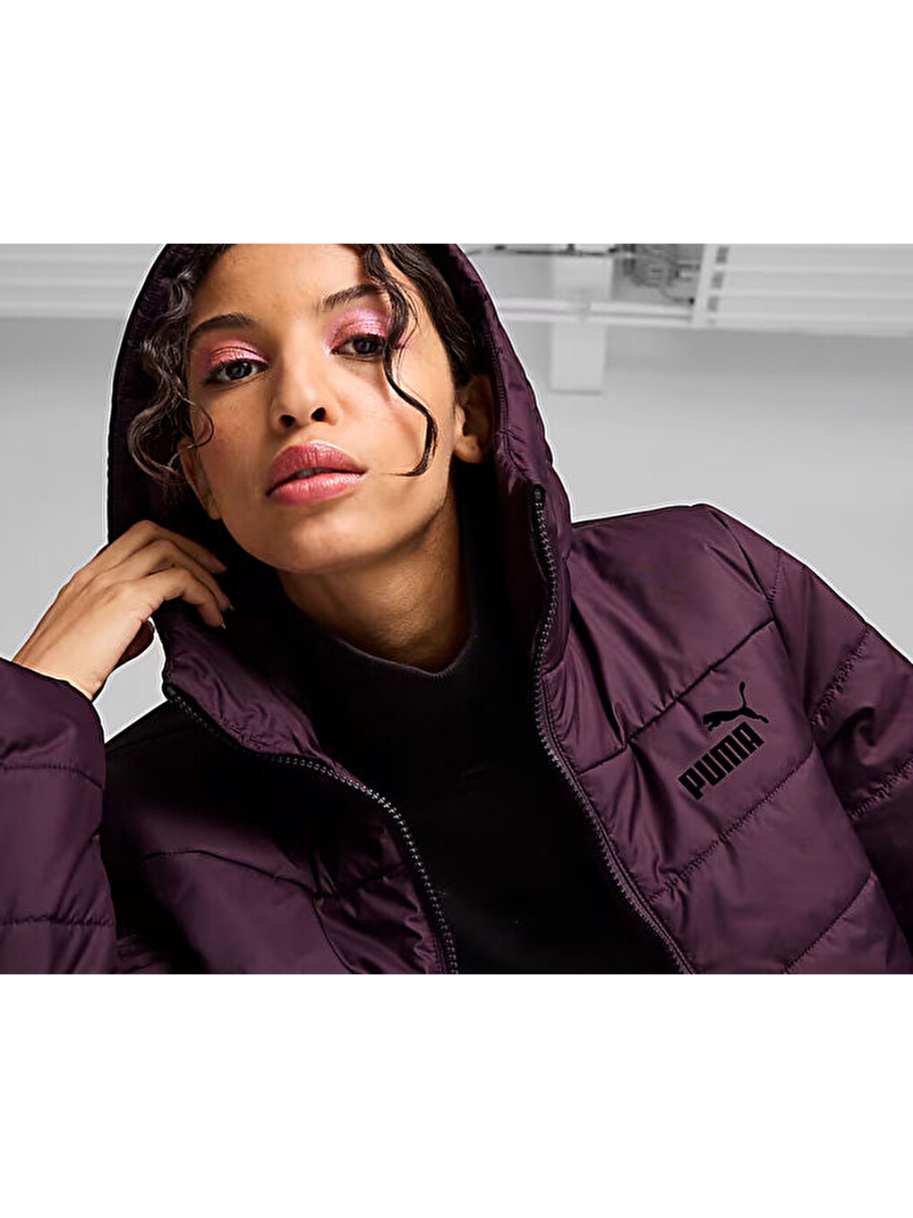 Ess Padded Jacket Kadın Günlük Mont 84894044 Mor-5