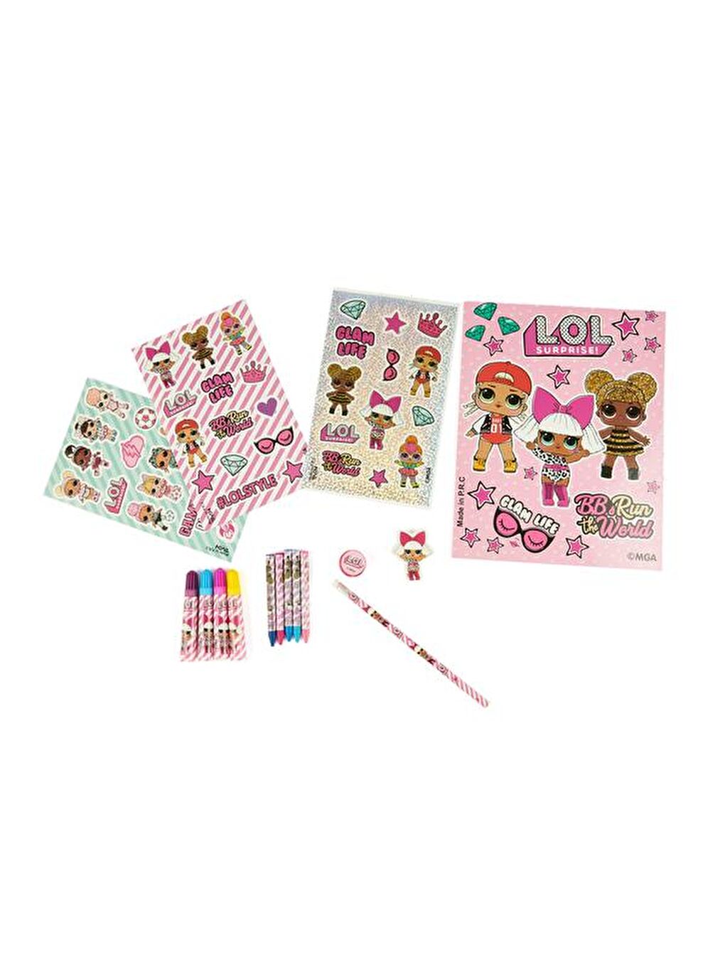 Etiketli Boyama Seti - Renkli-1