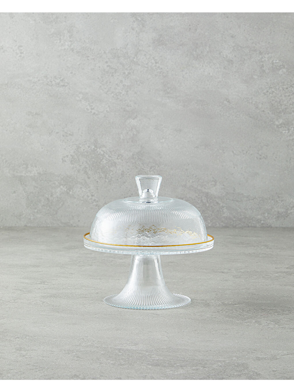 Sarı Glimmer Sunumluk 16 cm Şeffaf-Gold