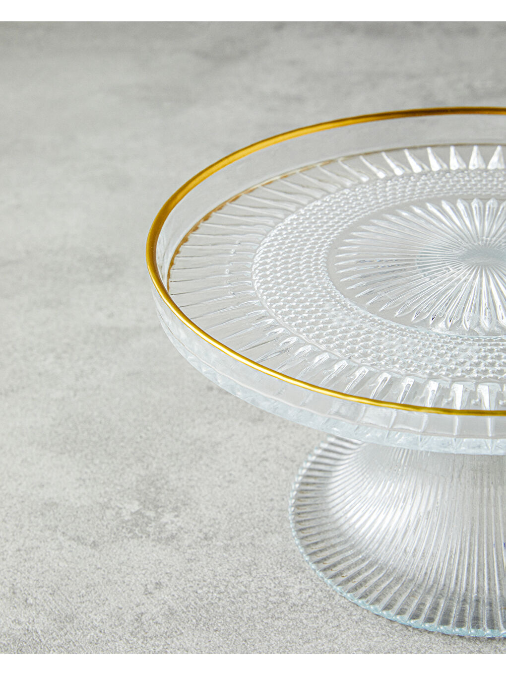 Sarı Glimmer Sunumluk 16 cm Şeffaf-Gold-2