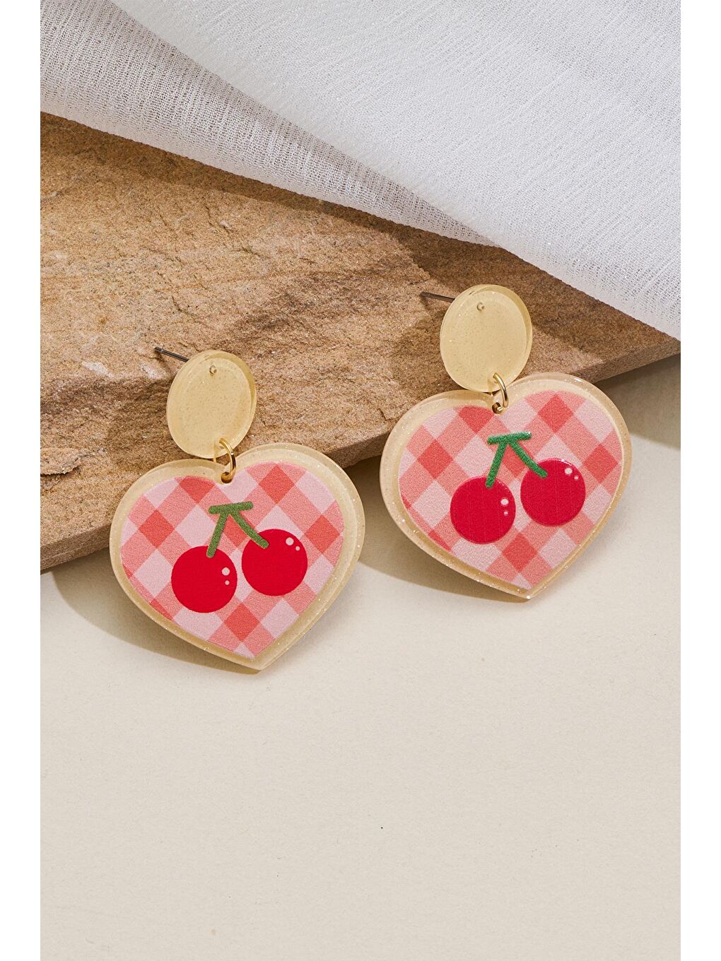 Pembe Cherry Cherry Lady Kadın Küpe-1