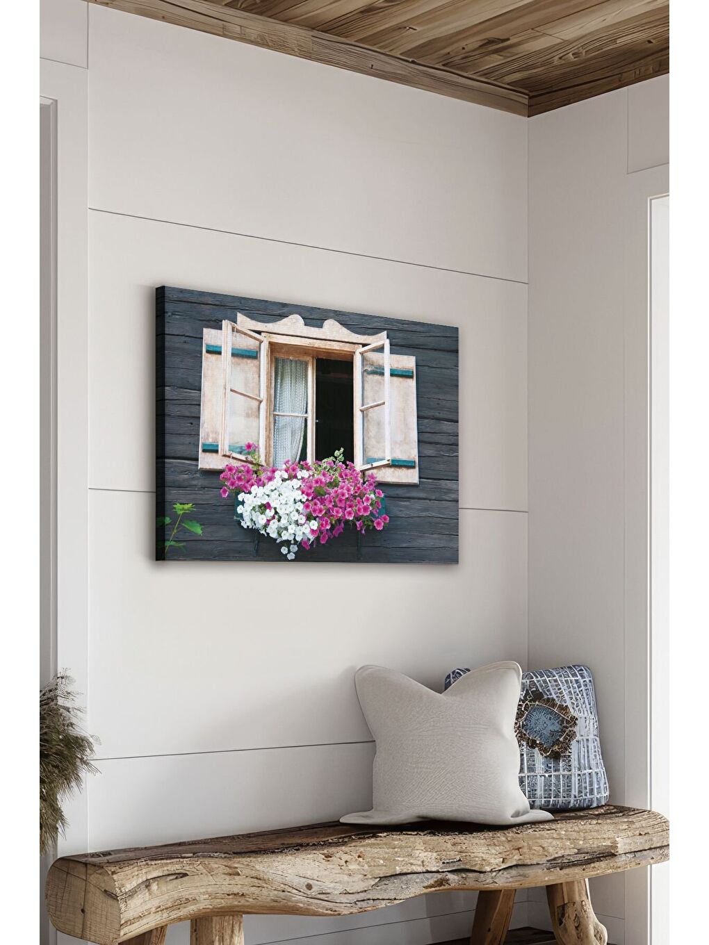 Beyaz Dekoratif Kanvas Tablo - FDC139 - ERSYFDC139-5070