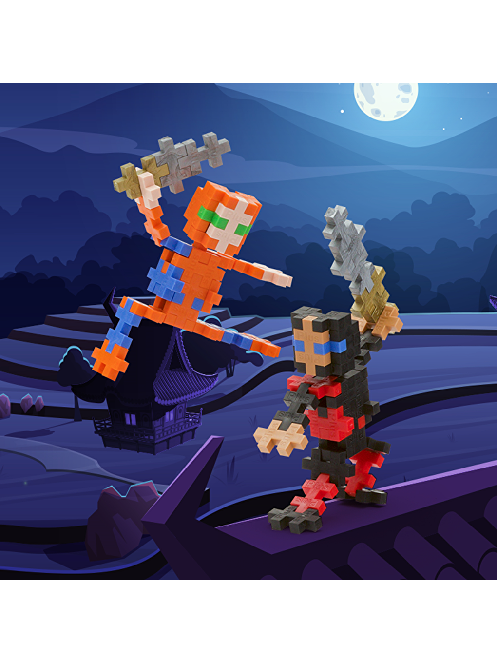 Plus-Plus Ninjas (100 Parça Tüp)-1