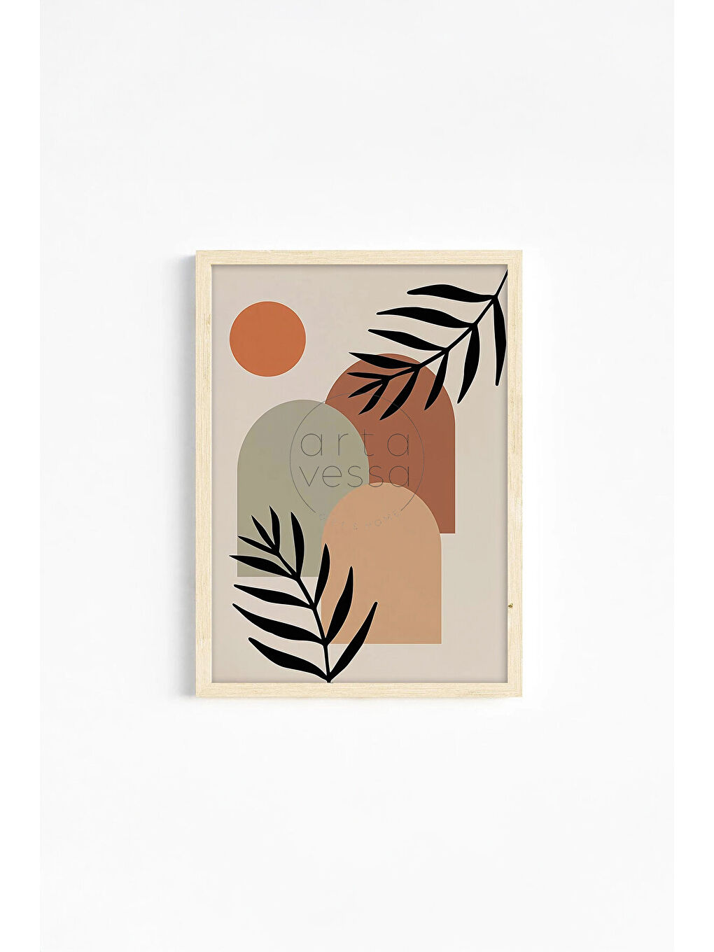 Beyaz Gerçek Ahşap Çerçeveli 3 Parça 3D Poster Tablo Seti - ERSY3SET21 - ERSY3SET21-3348-2