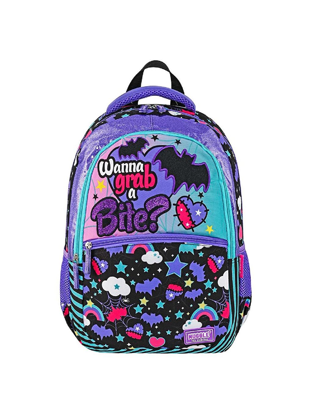 3 Bölmeli Gotik Girl Okul Sırt Çantası+Beslenme Çantası+Kalemlik-2