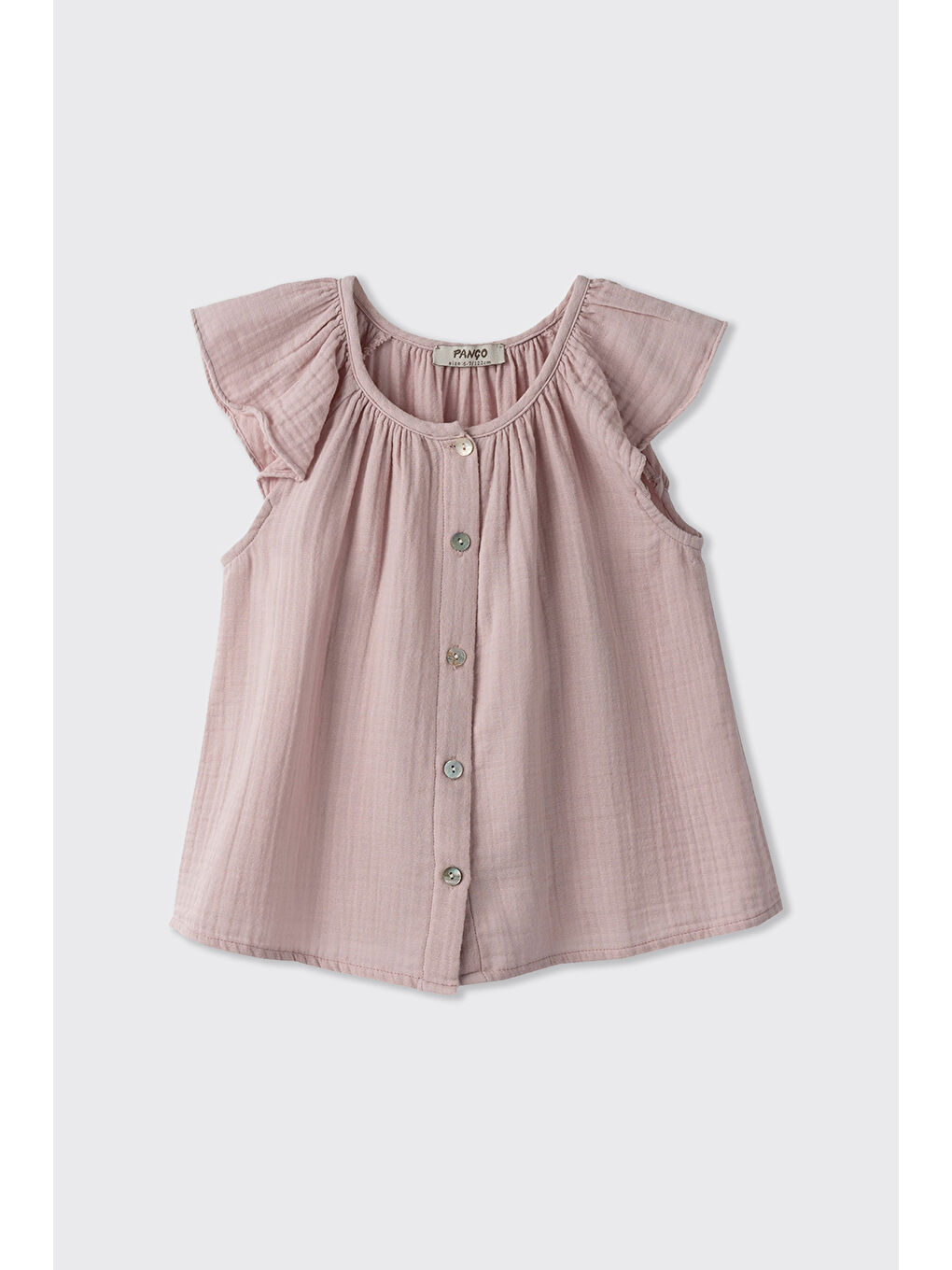 Kız Çocuk Yumuşak Dokulu Pembe Müslin Bluz