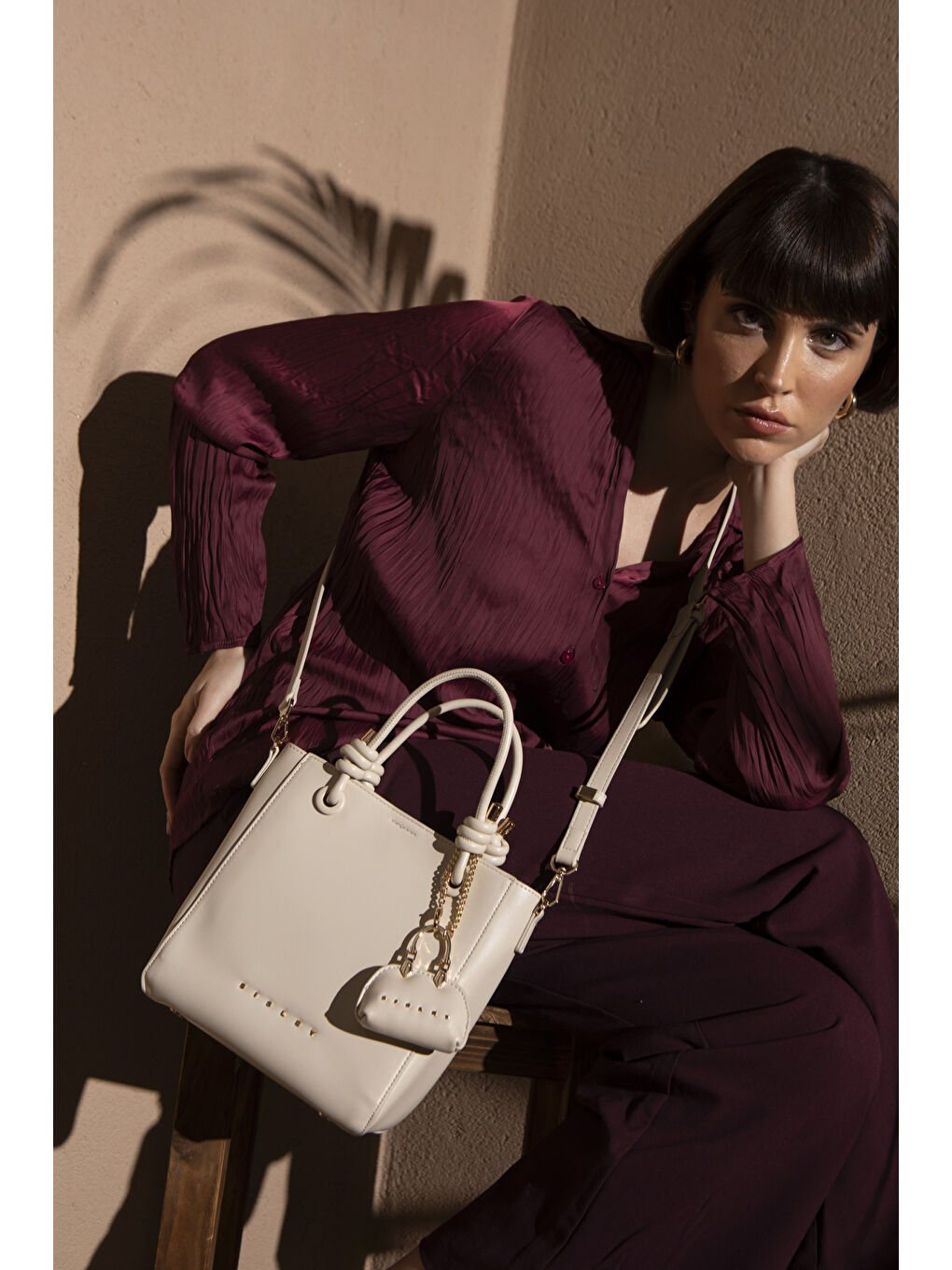 Kadin El Çantasi Bej SLY168-1