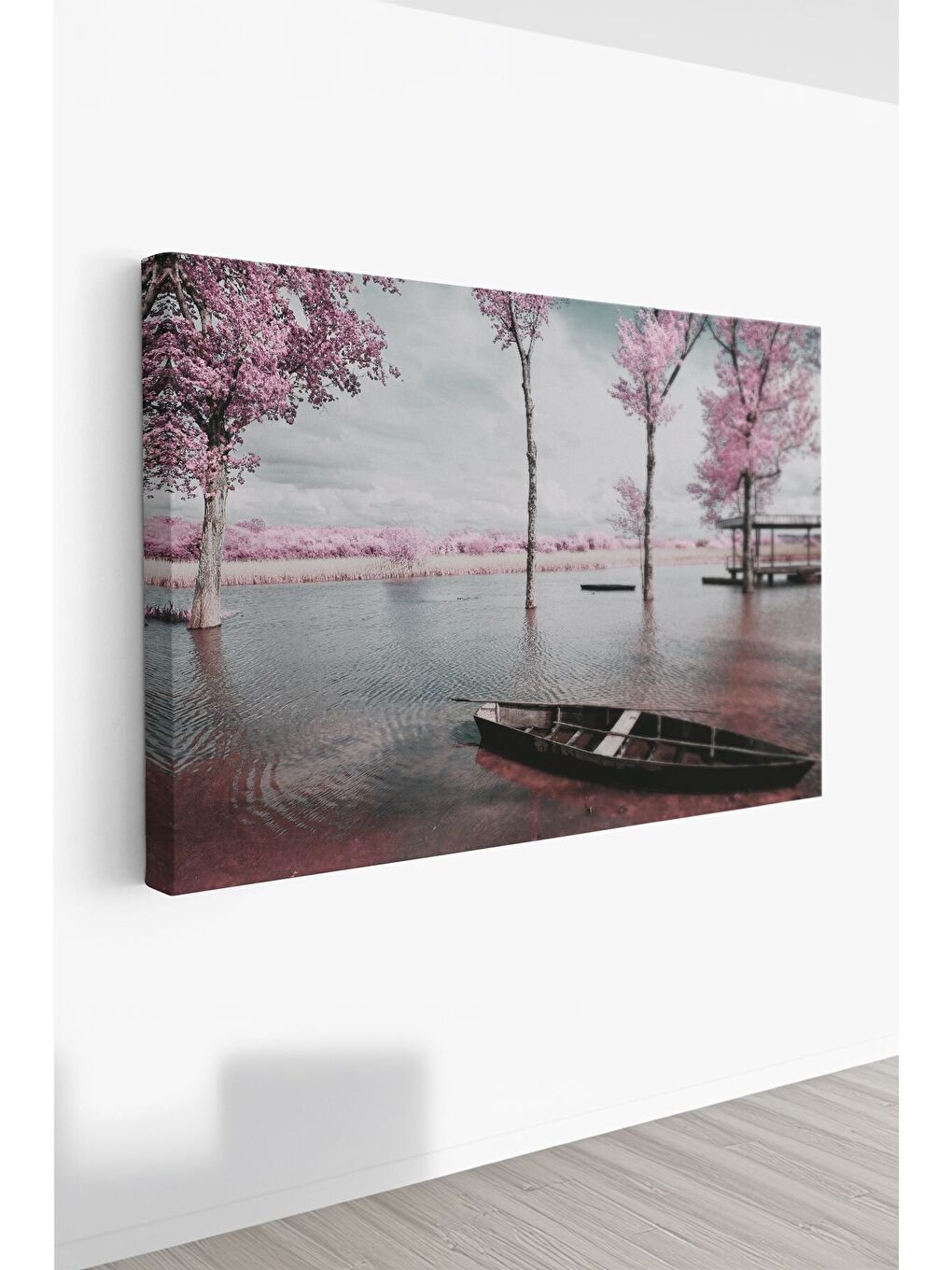 Beyaz Dekoratif Kanvas Tablo - FDC218 - ERSYFDC218-5070-1