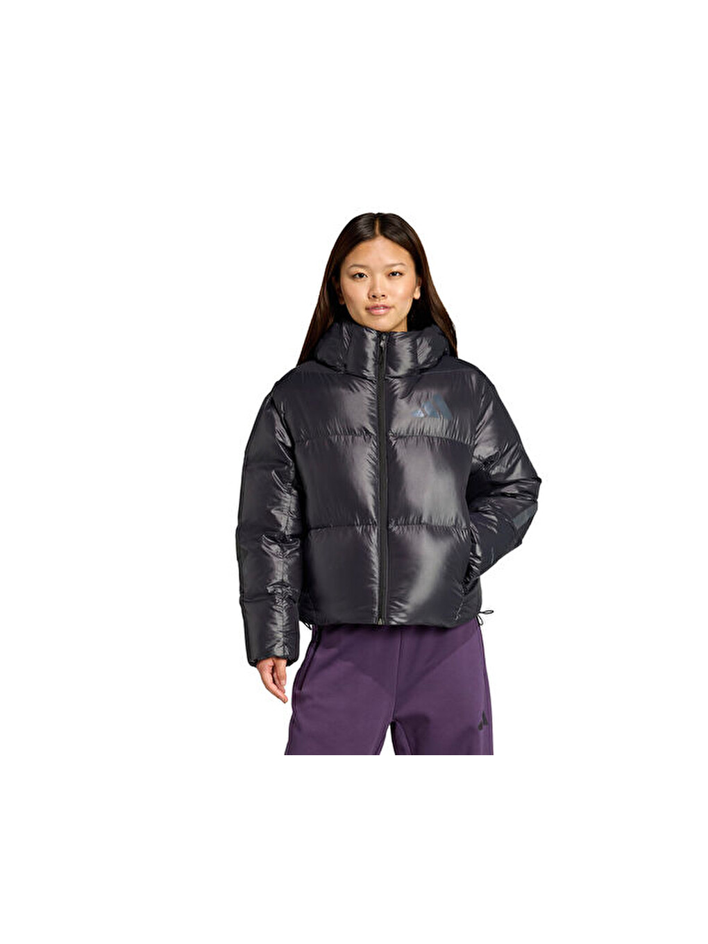 W Z.n.e. Puffer Kadın Günlük Mont Jl6907 Siyah