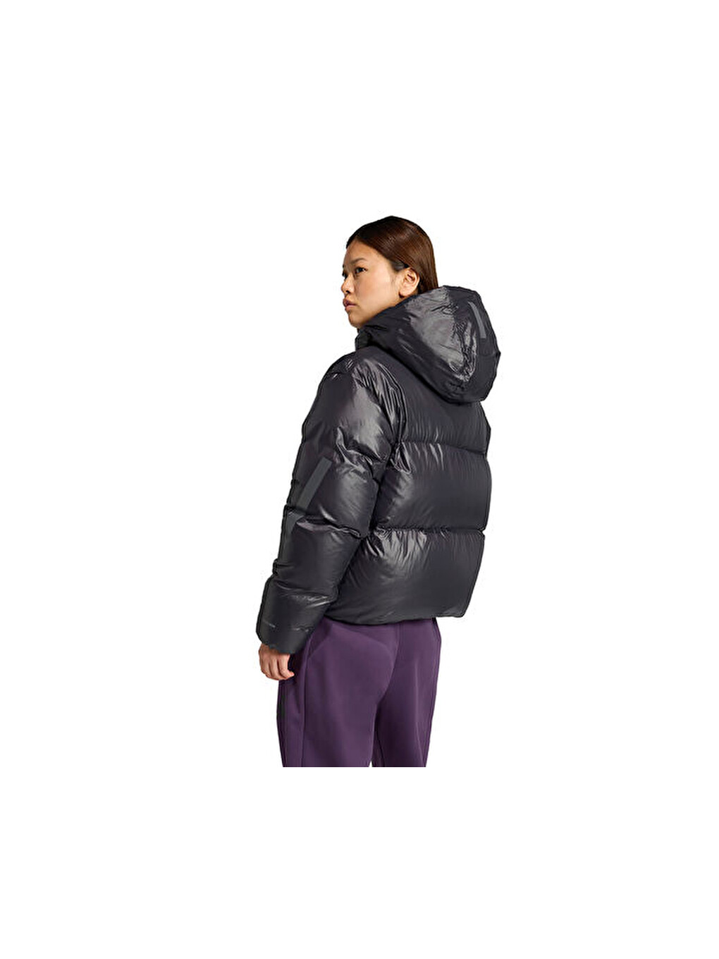 W Z.n.e. Puffer Kadın Günlük Mont Jl6907 Siyah-1