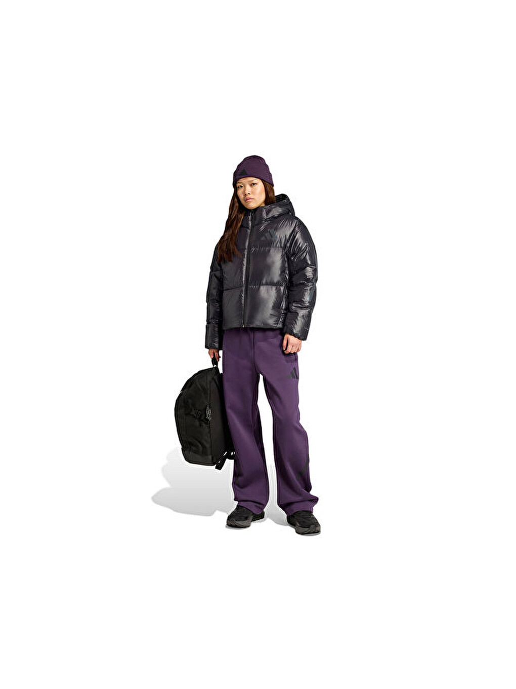 W Z.n.e. Puffer Kadın Günlük Mont Jl6907 Siyah-3