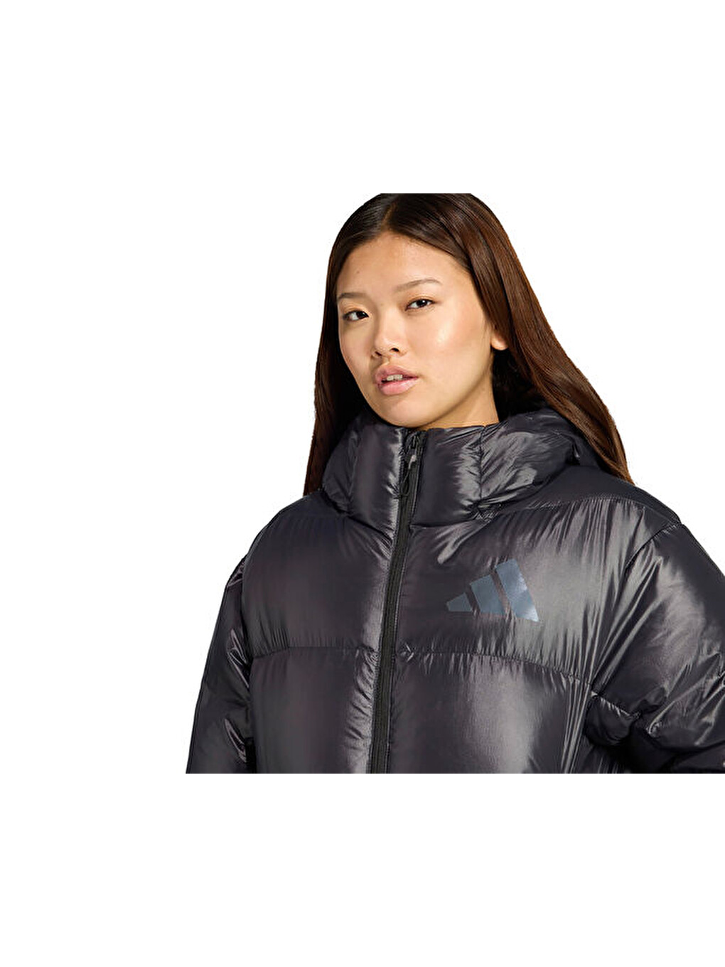 W Z.n.e. Puffer Kadın Günlük Mont Jl6907 Siyah-4