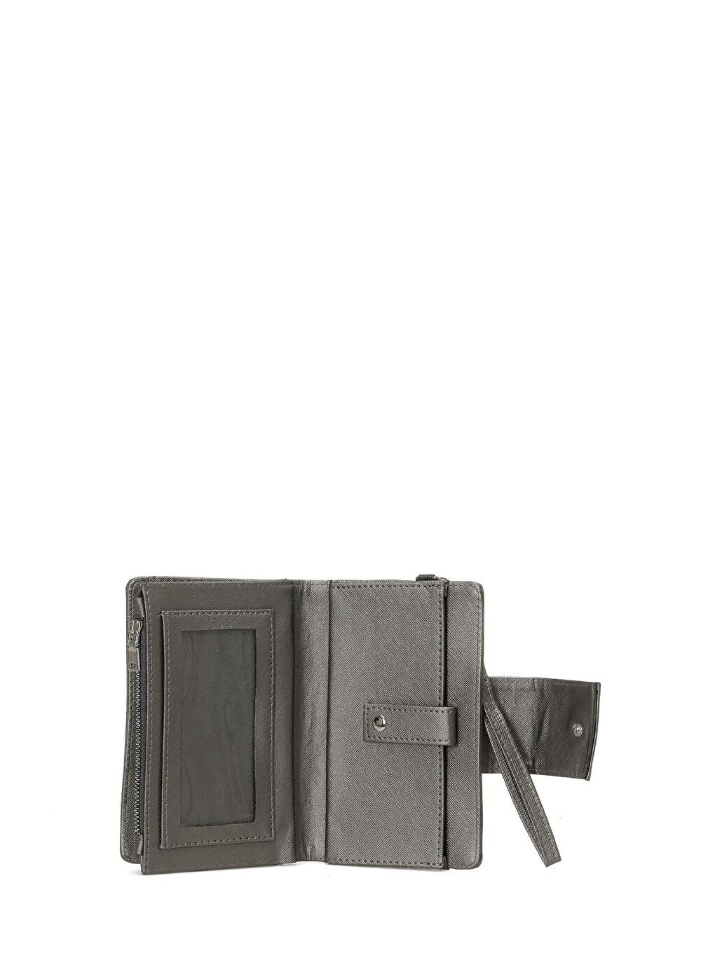 Gri CONFIDENT 4FX Gümüş Kadın Cüzdan-3