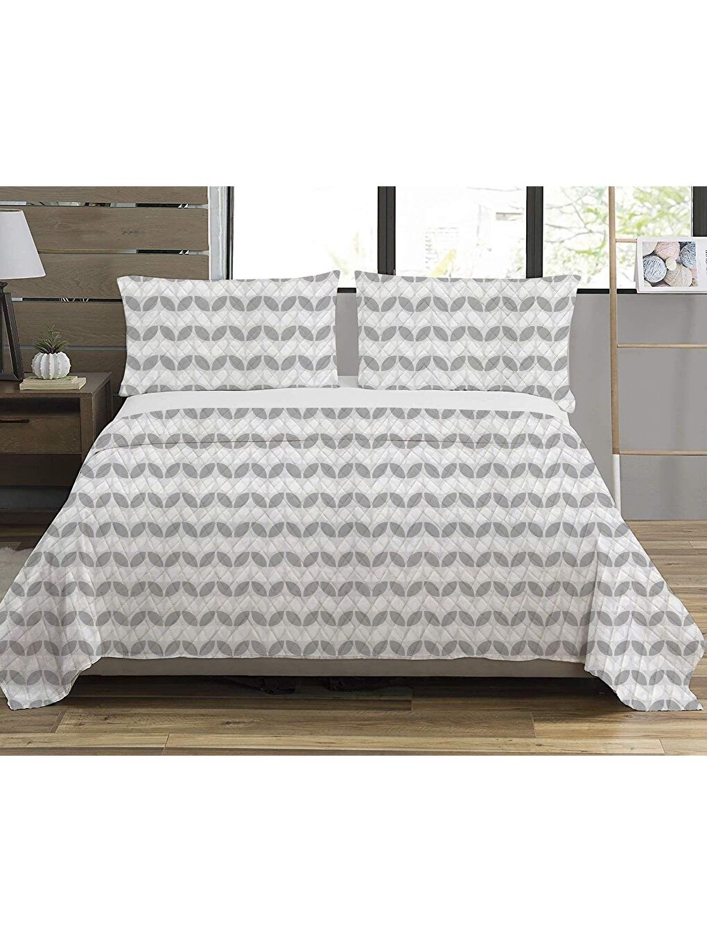 Karışık Desenli Çift Kişilik Baskılı Pike (200x220 Cm)