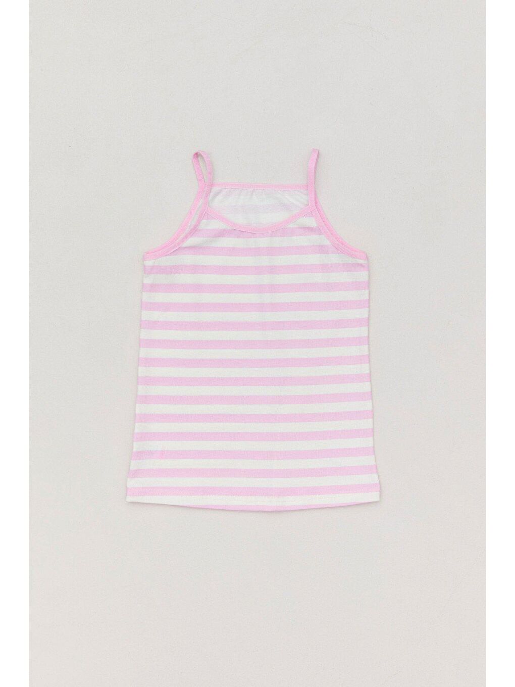 Pembe Baykuş Baskılı 3 Lü Kız Çocuk Atlet-2