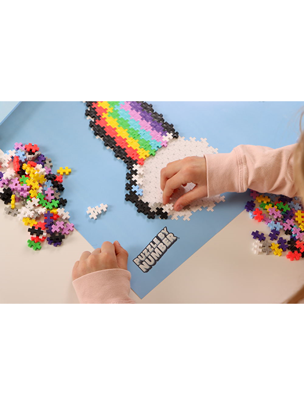 Plus-Plus Puzzle by Number Rainbow (500 Parça)-2