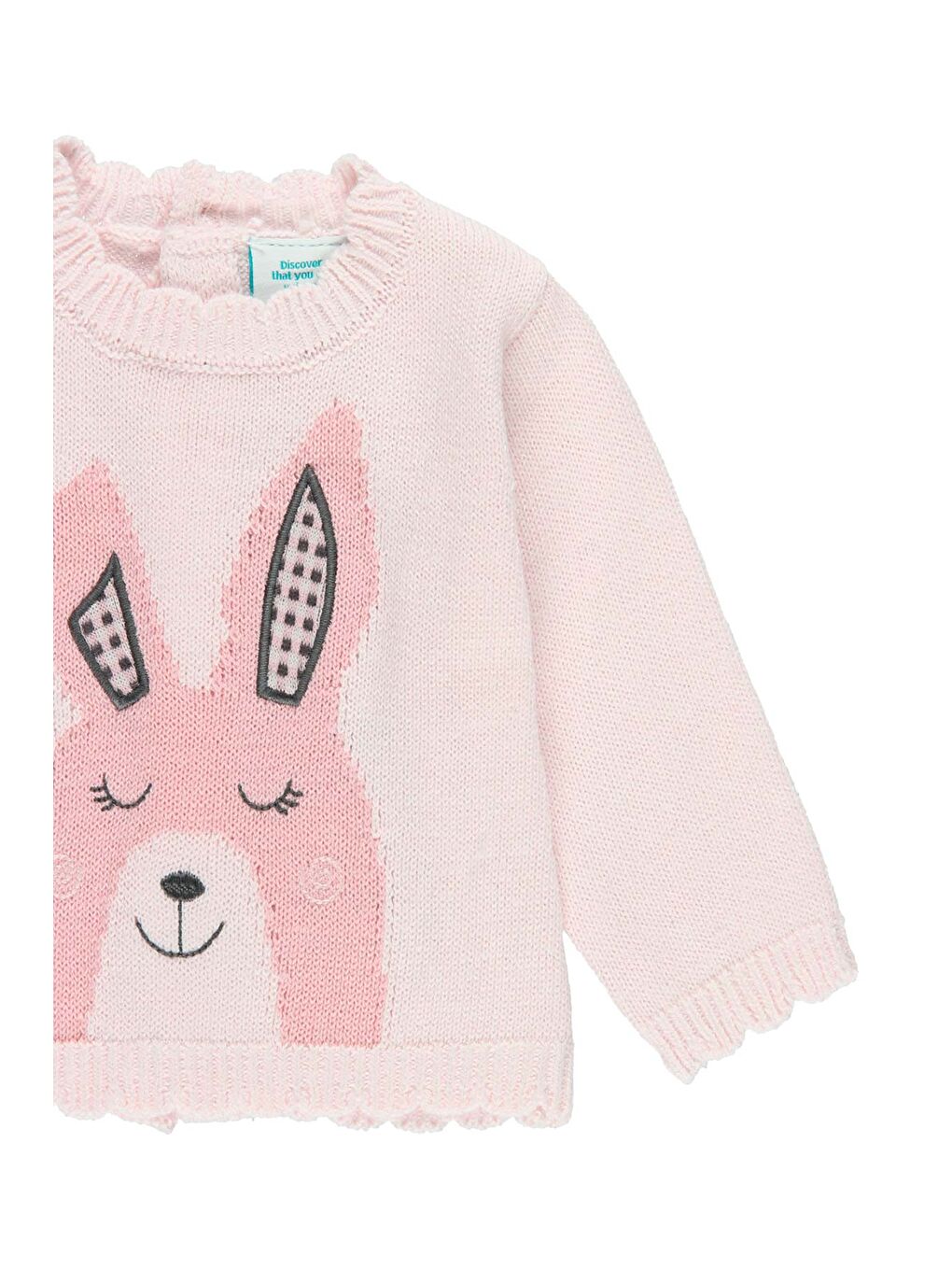 Kız Bebek Kazak Pantolon Set Pembe-2