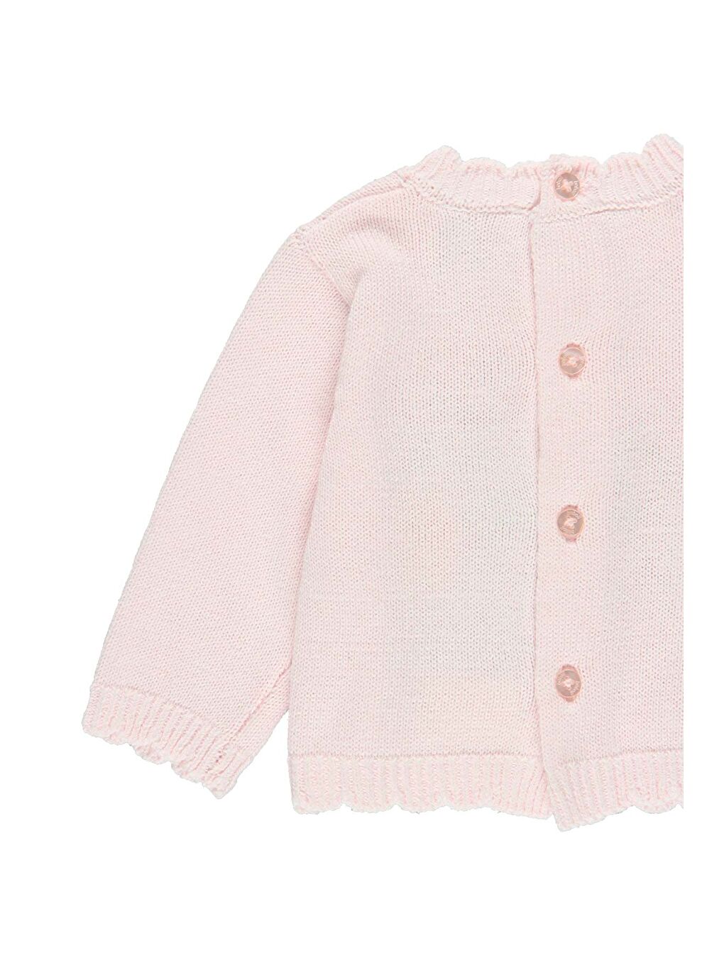 Kız Bebek Kazak Pantolon Set Pembe-3