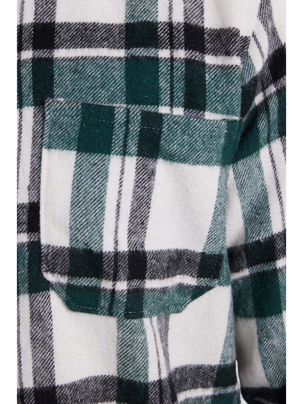 Karışık Erkek Regular Fit Klasik Kesim Çift Cepli Kışlık Oduncu Kareli Gömlek-5