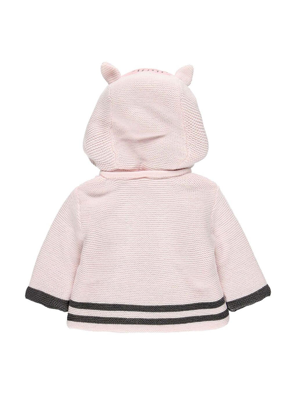 Kız Bebek Kapüşonlu Hırka Pembe-4