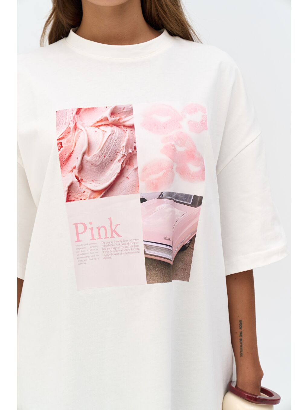 Ice Cream Oversize Beyaz T-Shirt-7