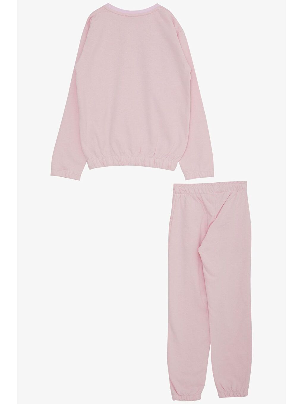 Kız Çocuk Eşofman Takım Muhteşem Gün Temalı Ayakkabı Baskılı Pembe (4 Yaş)-1