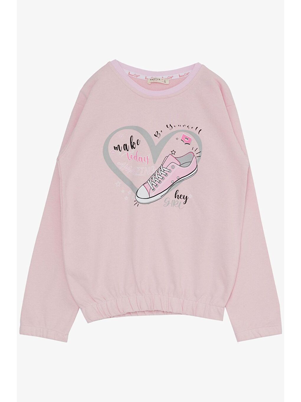 Kız Çocuk Eşofman Takım Muhteşem Gün Temalı Ayakkabı Baskılı Pembe (4 Yaş)-2