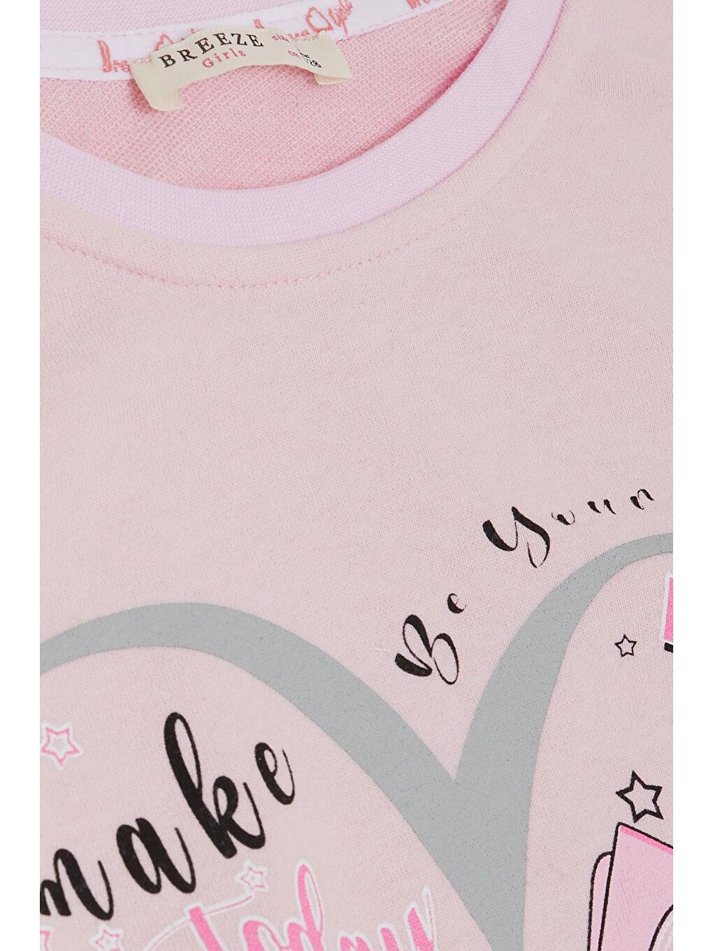 Kız Çocuk Eşofman Takım Muhteşem Gün Temalı Ayakkabı Baskılı Pembe (4 Yaş)-4