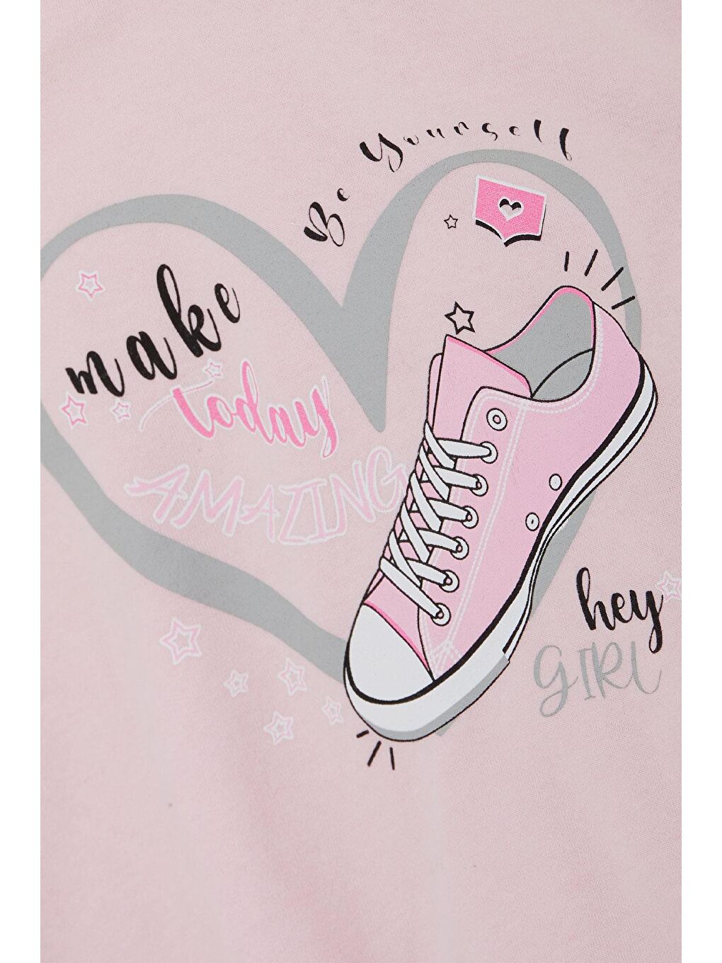 Kız Çocuk Eşofman Takım Muhteşem Gün Temalı Ayakkabı Baskılı Pembe (4 Yaş)-5