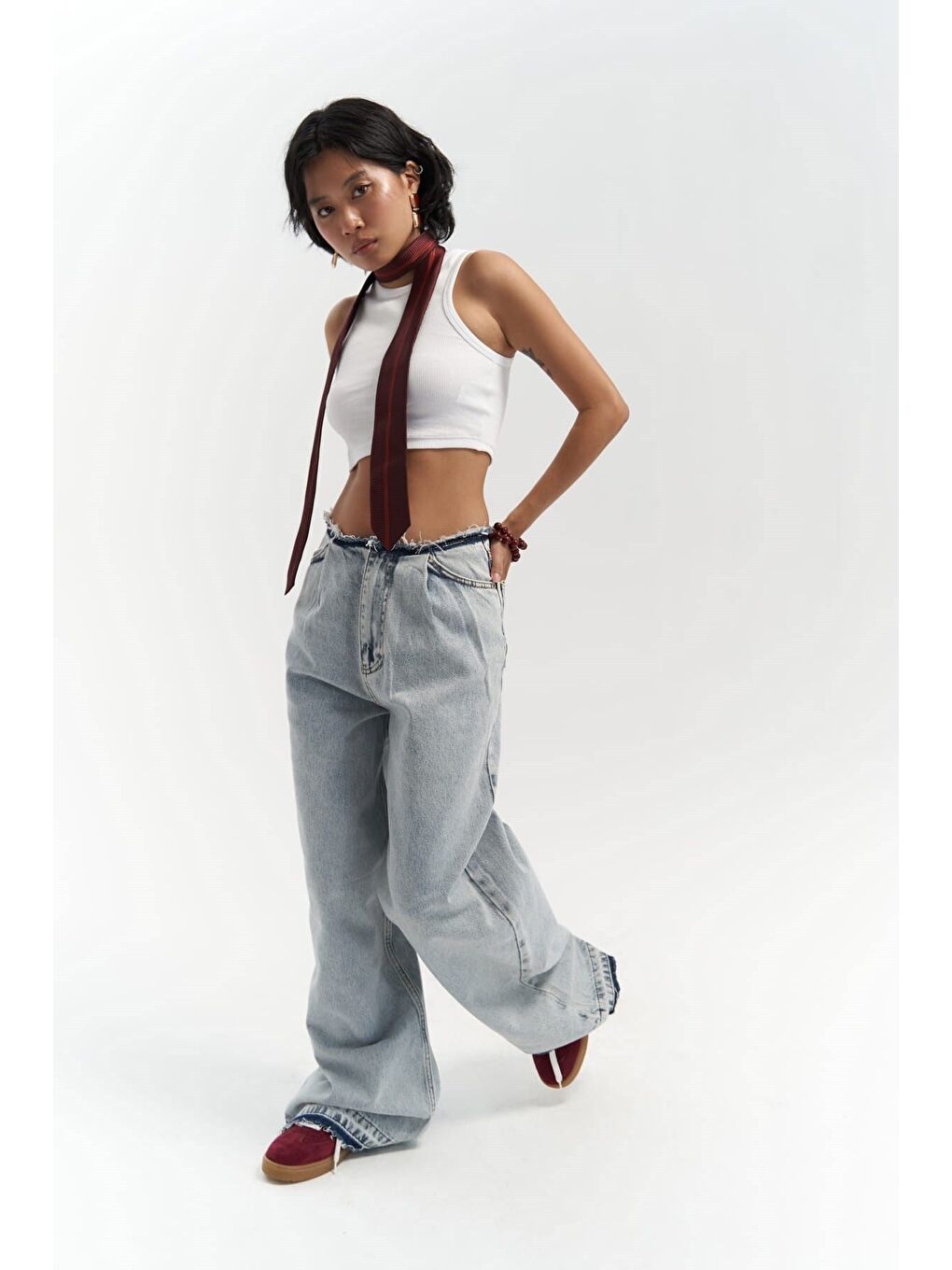 Leony Bel Detay Mavi Jeans-1