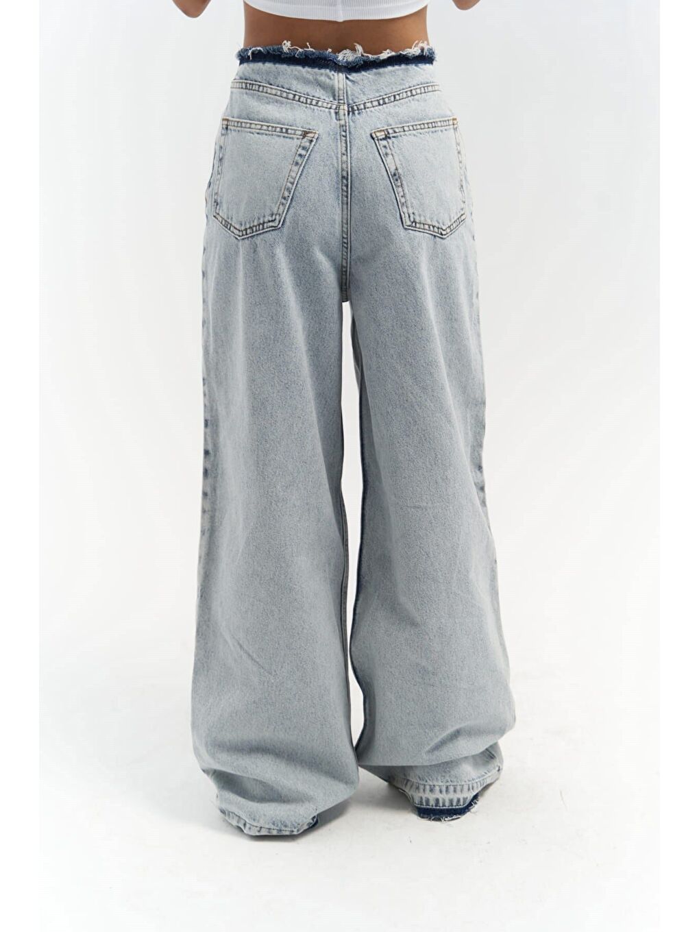 Leony Bel Detay Mavi Jeans-4