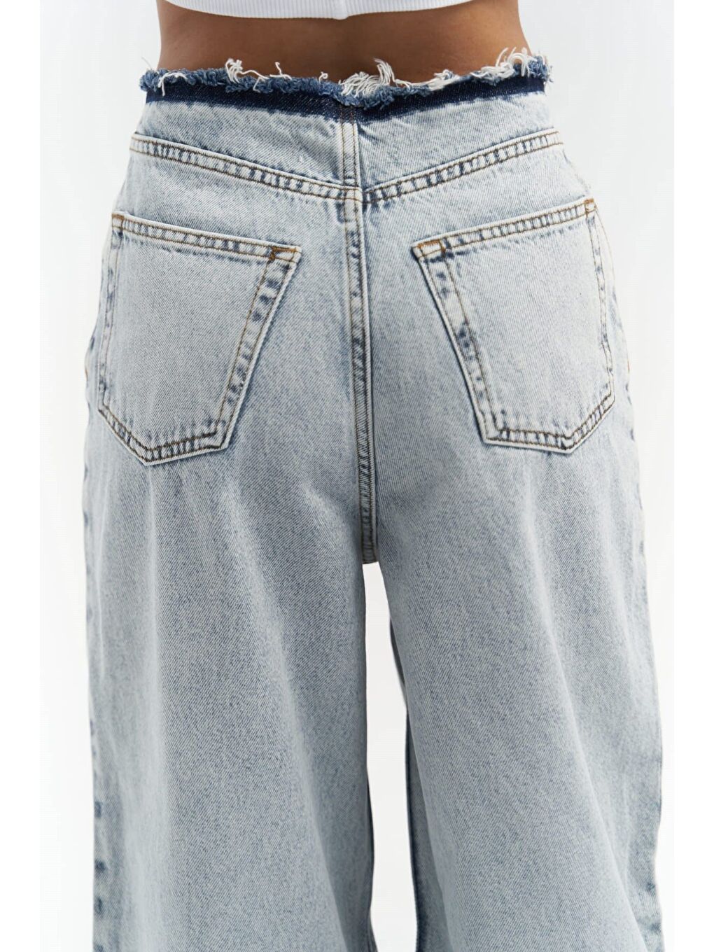 Leony Bel Detay Mavi Jeans-5