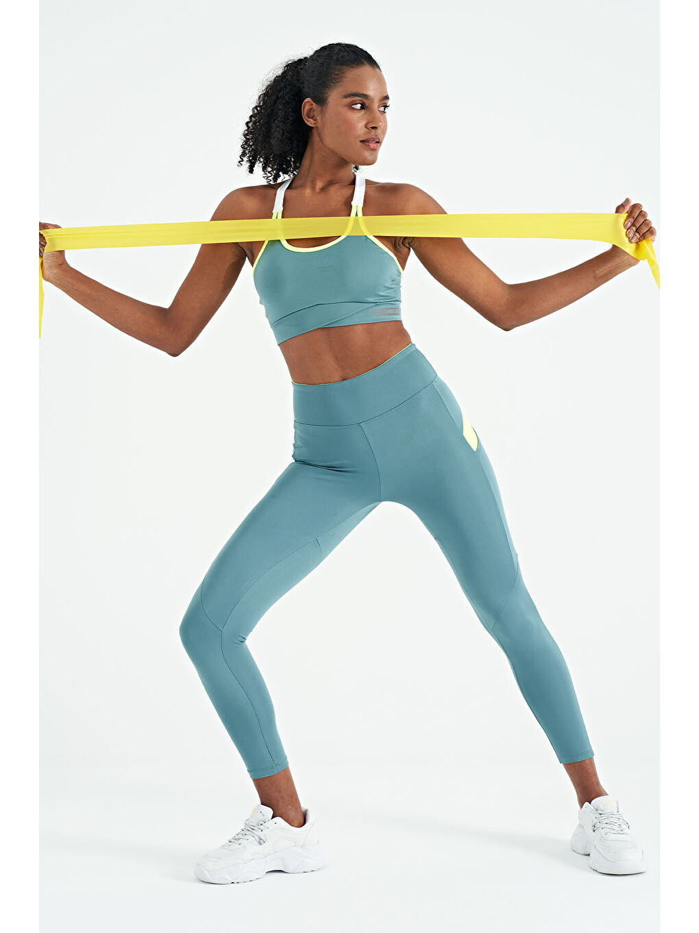 Mint Yeşili Sırt Detaylı Askılı Dar Kalıp Kadın Büstiyer - 97254