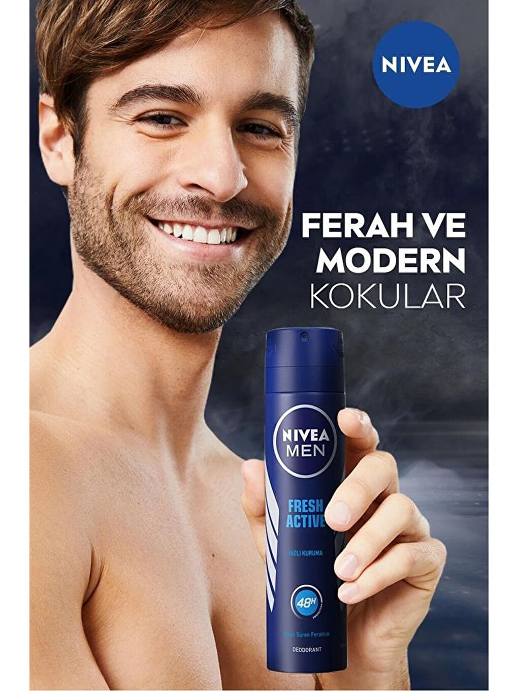 NIVEA Şeffaf Men Fresh Active Erkek Sprey Deodorant 150 ml X5 Adet, 48 Saat Deodorant Koruması, Çanta Hediye! - 3