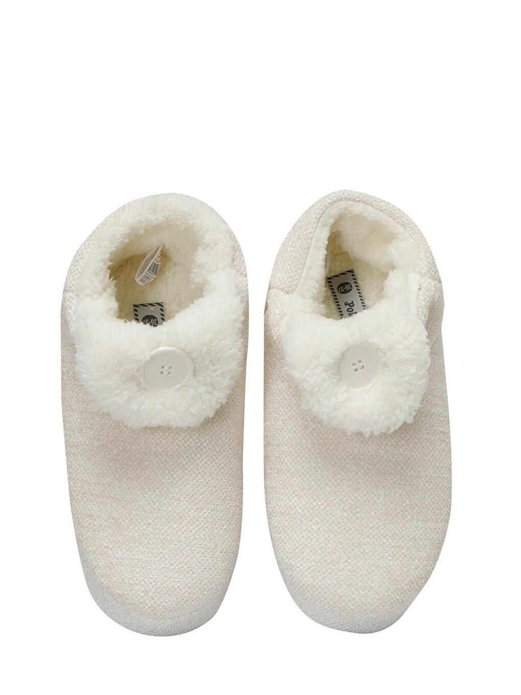 605203.Z3PR Beyaz Kadın Panduf-3